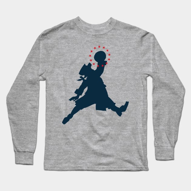 Air Billy Silhouette Long Sleeve T-Shirt by Thomcat23